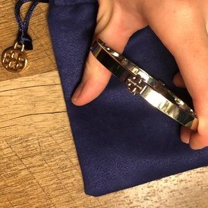 Tory Burch silver bangle